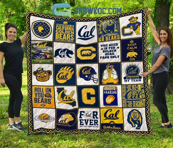 California Golden Bears NCAA Collection Design Fleece Blanket Quilt