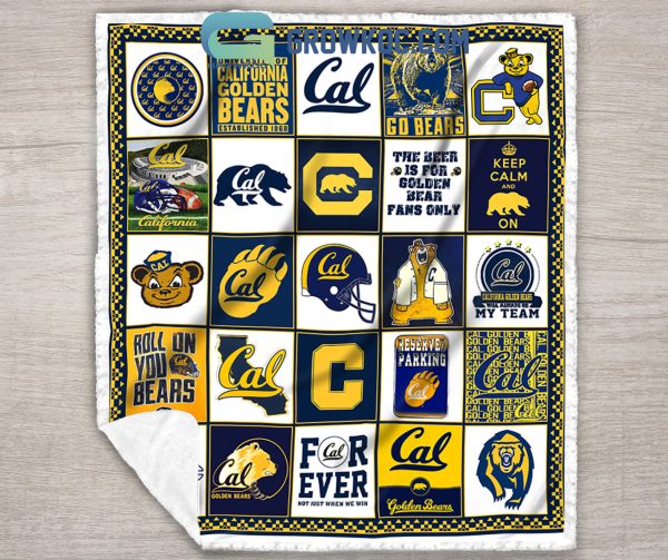California Golden Bears NCAA Collection Design Fleece Blanket Quilt