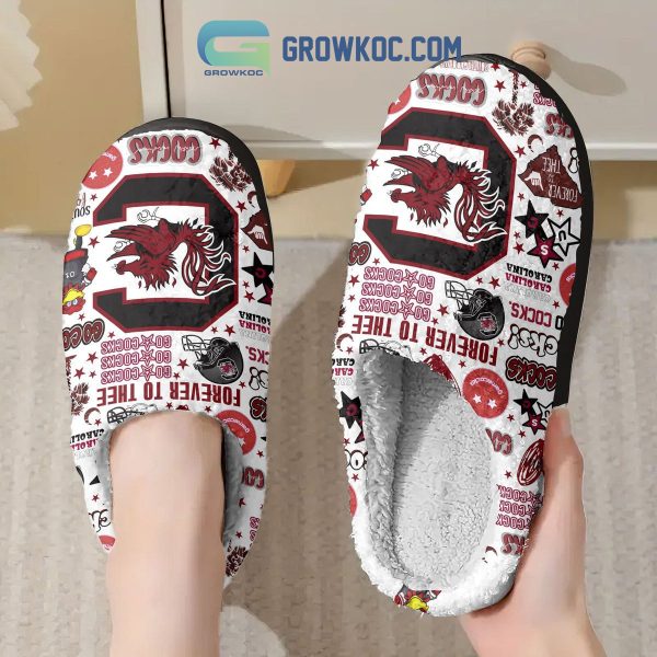 Carolina Gamecocks Go Cocks Forever To Thee House Slippers