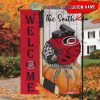 Calgary FlamesNHL Welcome Fall Pumpkin Personalized House Garden Flag