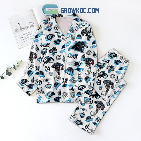 Carolina Panthers Keep Pounding Pajamas Set