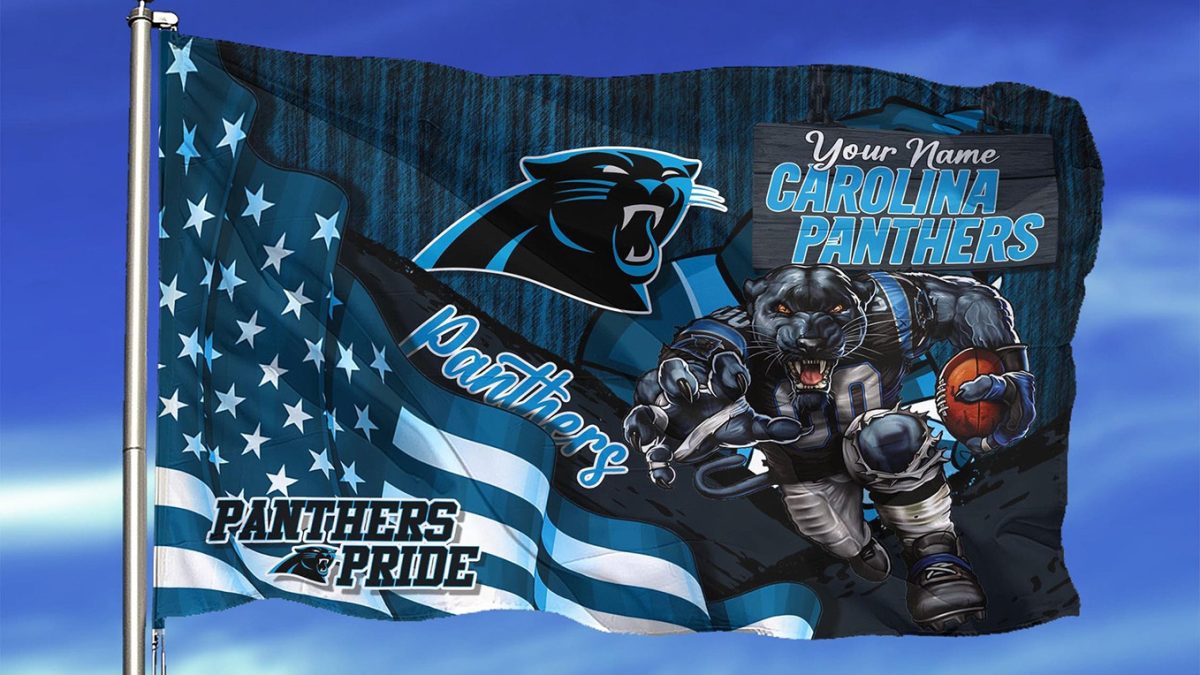 Carolina Panthers NFL Football Camo Hunting Flag Hoodie 3D All Over Print