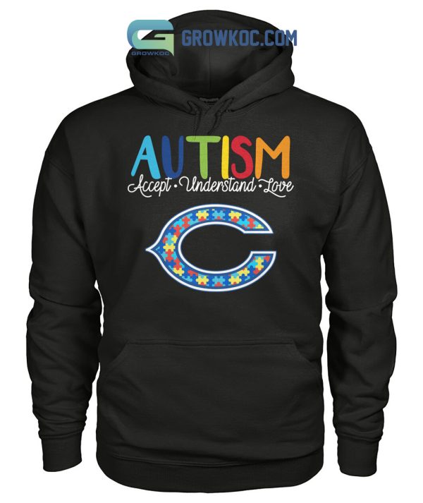 Chicago Bears NFL Autism Awareness Accept Understand Love Shirt