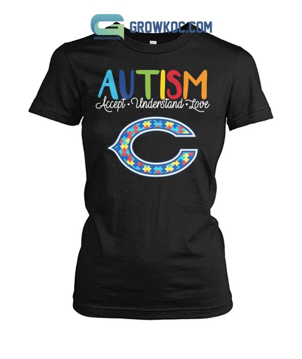 Chicago Bears NFL Autism Awareness Accept Understand Love Shirt