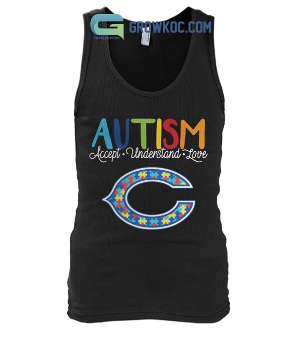 Chicago Bears NFL Autism Awareness Accept Understand Love Shirt