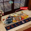Carolina Panthers NFL Welcome Fall Pumpkin Personalized Doormat