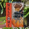 Carolina Panthers NFL Welcome Fall Pumpkin Personalized House Garden Flag