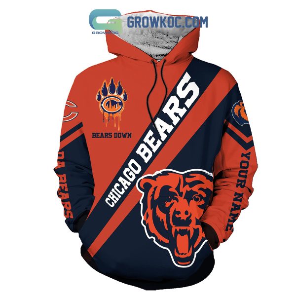 Chicago Bears Personalized Bear Down Hoodie Leggings Set