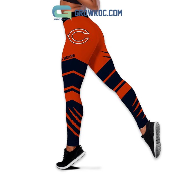 Chicago Bears Personalized Bear Down Hoodie Leggings Set