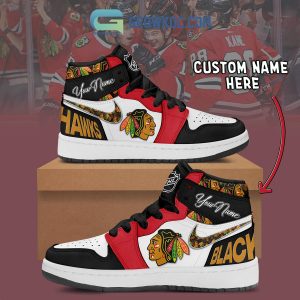 Chicago Blackhawks NHL Personalized Air Jordan 1 Shoes