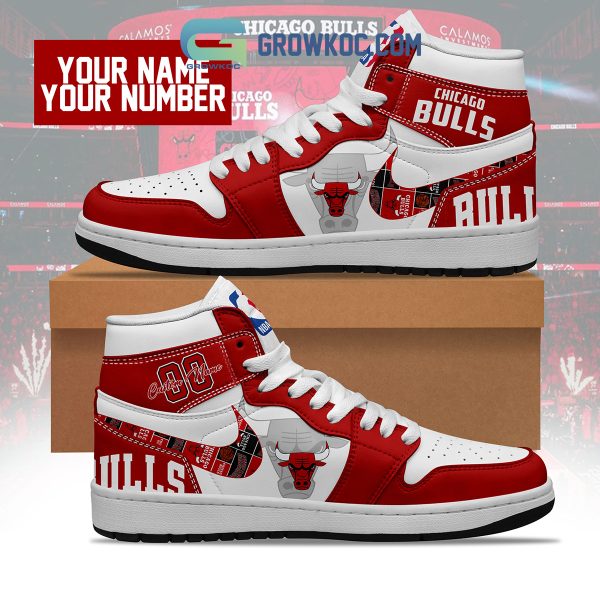 Chicago Bulls NBA Personalized Air Jordan 1 Shoes