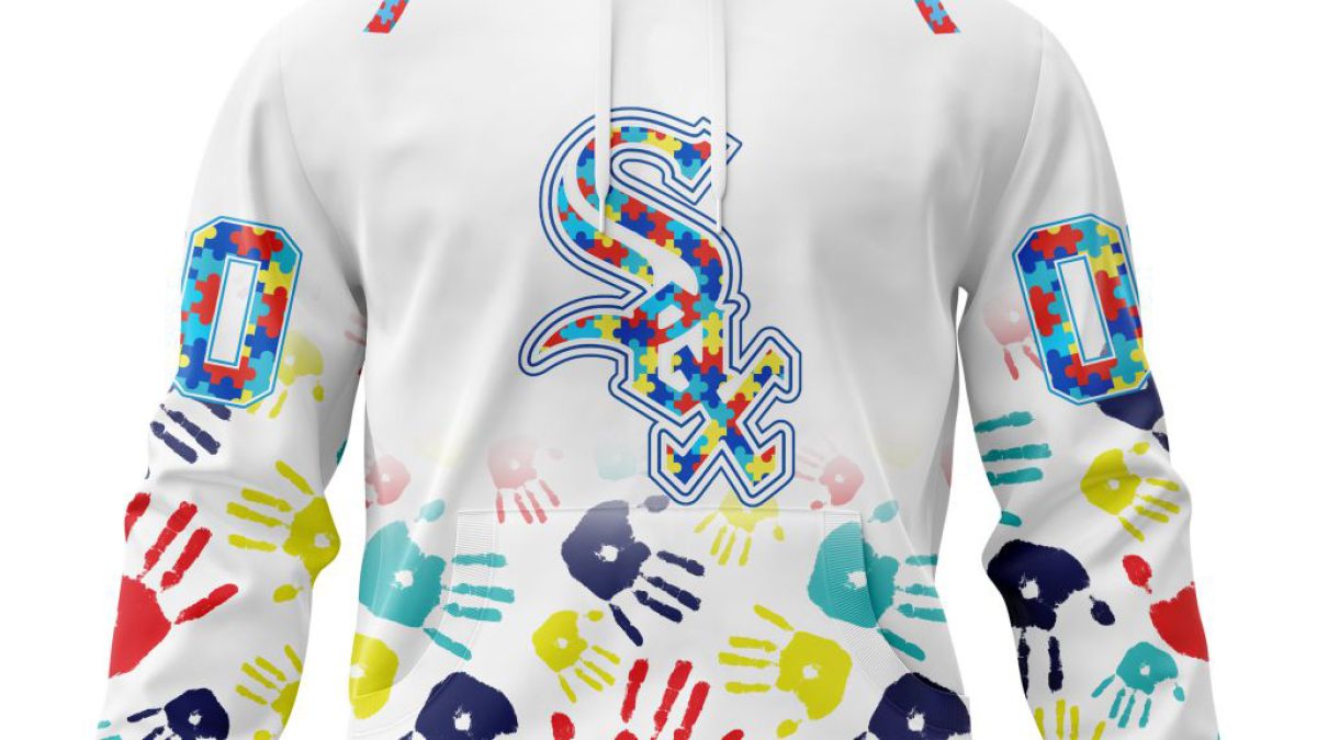 Chicago White Sox MLB Autism Awareness Hand Design Personalized Hoodie T  Shirt - Growkoc