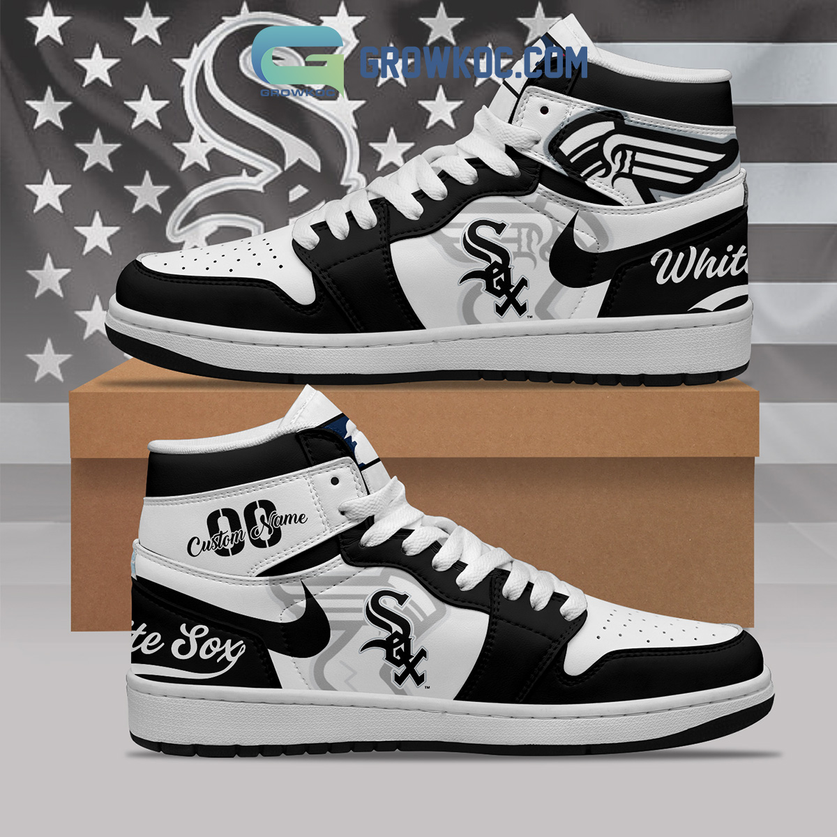 Mlb Chicago White Sox Air Jordan 13 Custom Shoes Sneaker V1