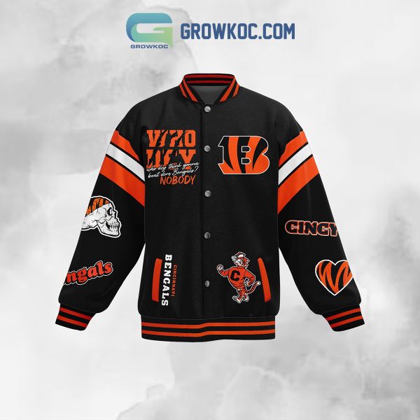 Cincinnati Bengals EST 1968 Welcome To The Jungle Baseball Jacket