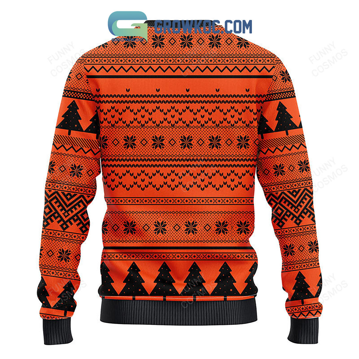 NFL Fans Cleveland Browns Funny Grinch Logo Ugly Christmas Sweater