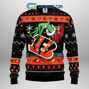 Cincinnati Bengals Grinch Christmas Ugly Sweater