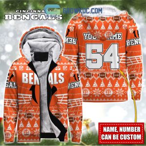 Cincinnati Bengals NFL Christmas Personalized Hoodie Zipper Fleece Jacket