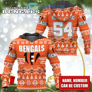 Cincinnati Bengals NFL Christmas Personalized Hoodie Zipper Fleece Jacket