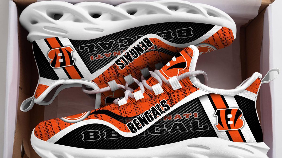 Cincinnati Bengals Football Team Max Soul Shoes Hot Sneakers For Fans