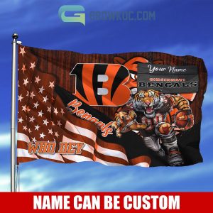 Cincinnati Bengals NFL Mascot Slogan American House Garden Flag