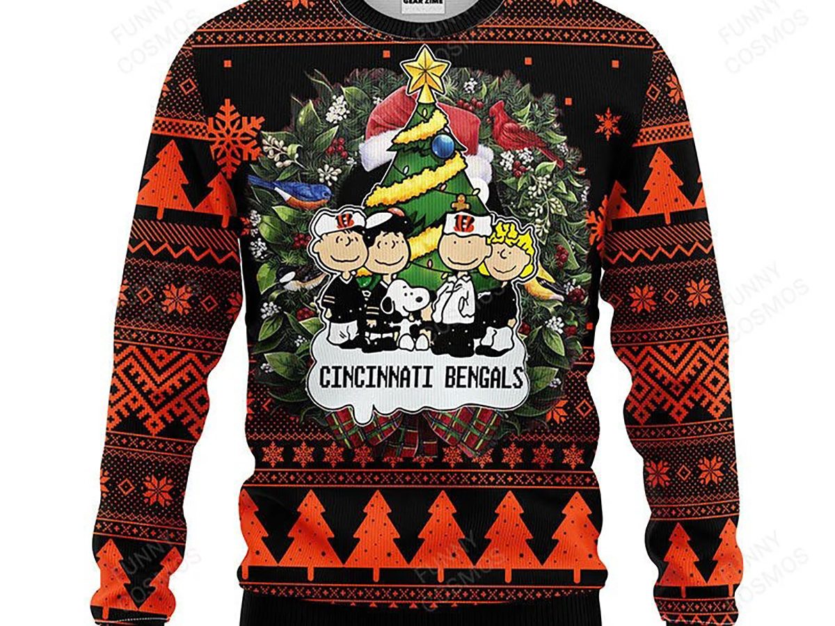 Cincinnati Bengals Snoopy Christmas Shirt