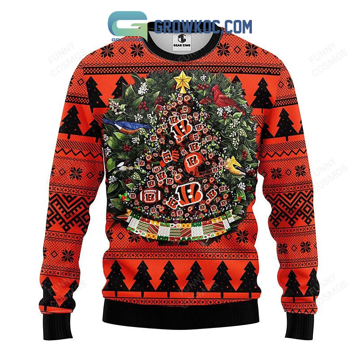 NFL Cincinnati Bengals Christmas 3D Winterize Ugly Sweater For Winter -  YesItCustom