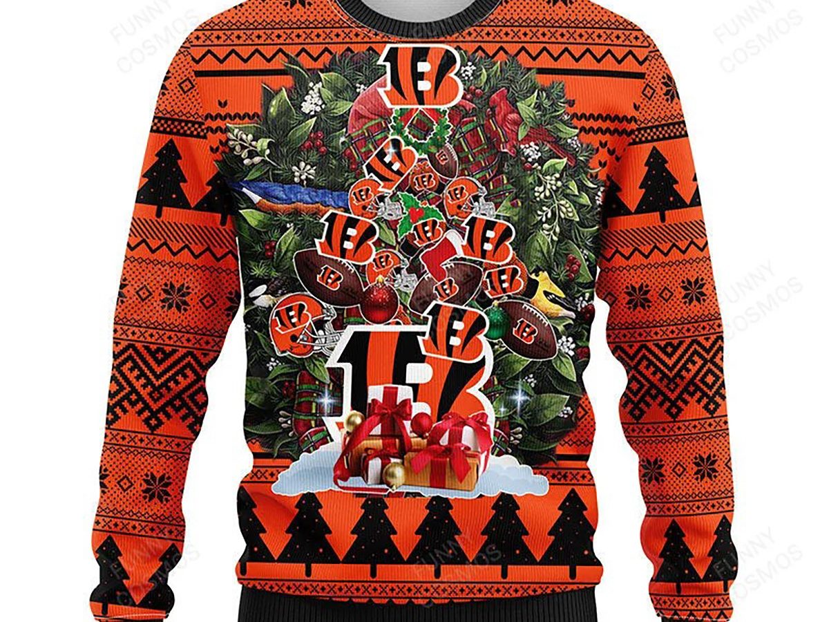 NFL Logo Cleveland Browns 12 Grinch Xmas Day Ugly Christmas