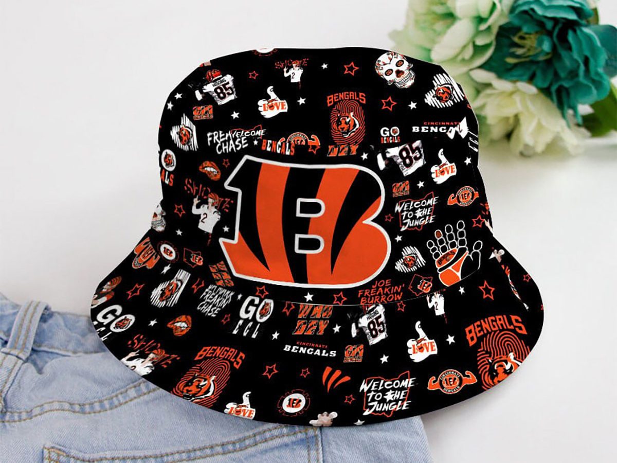 Cincinnati Bucket Hat: Bengals Black