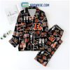 Cincinnati Bengals Who Dey Peace Love Pajamas Set