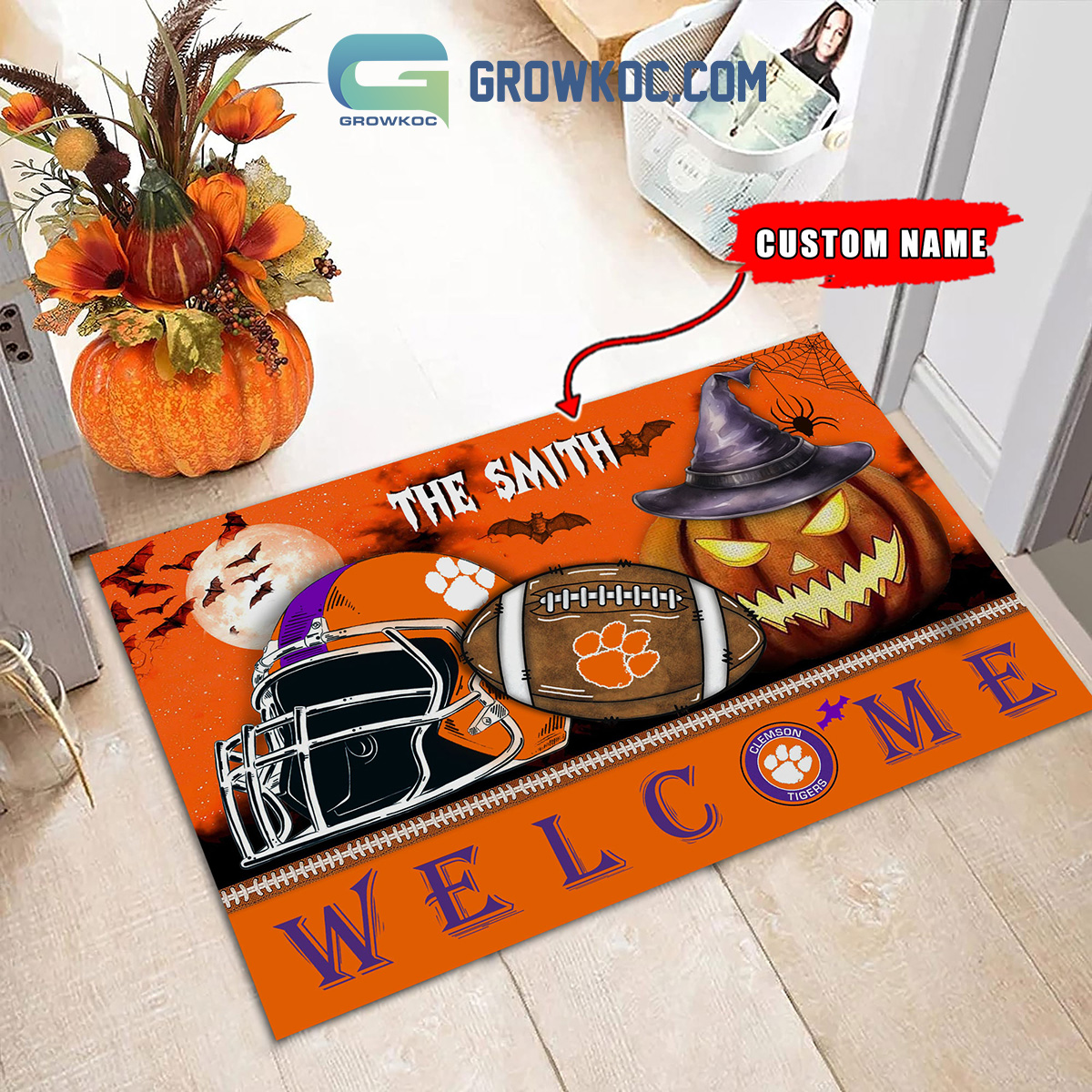 Cincinnati Bengals NFL Welcome Fall Pumpkin Personalized House Garden Flag  - Growkoc