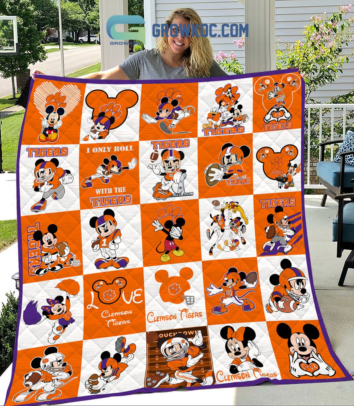 Clemson Tigers Sweatshirt Blanket