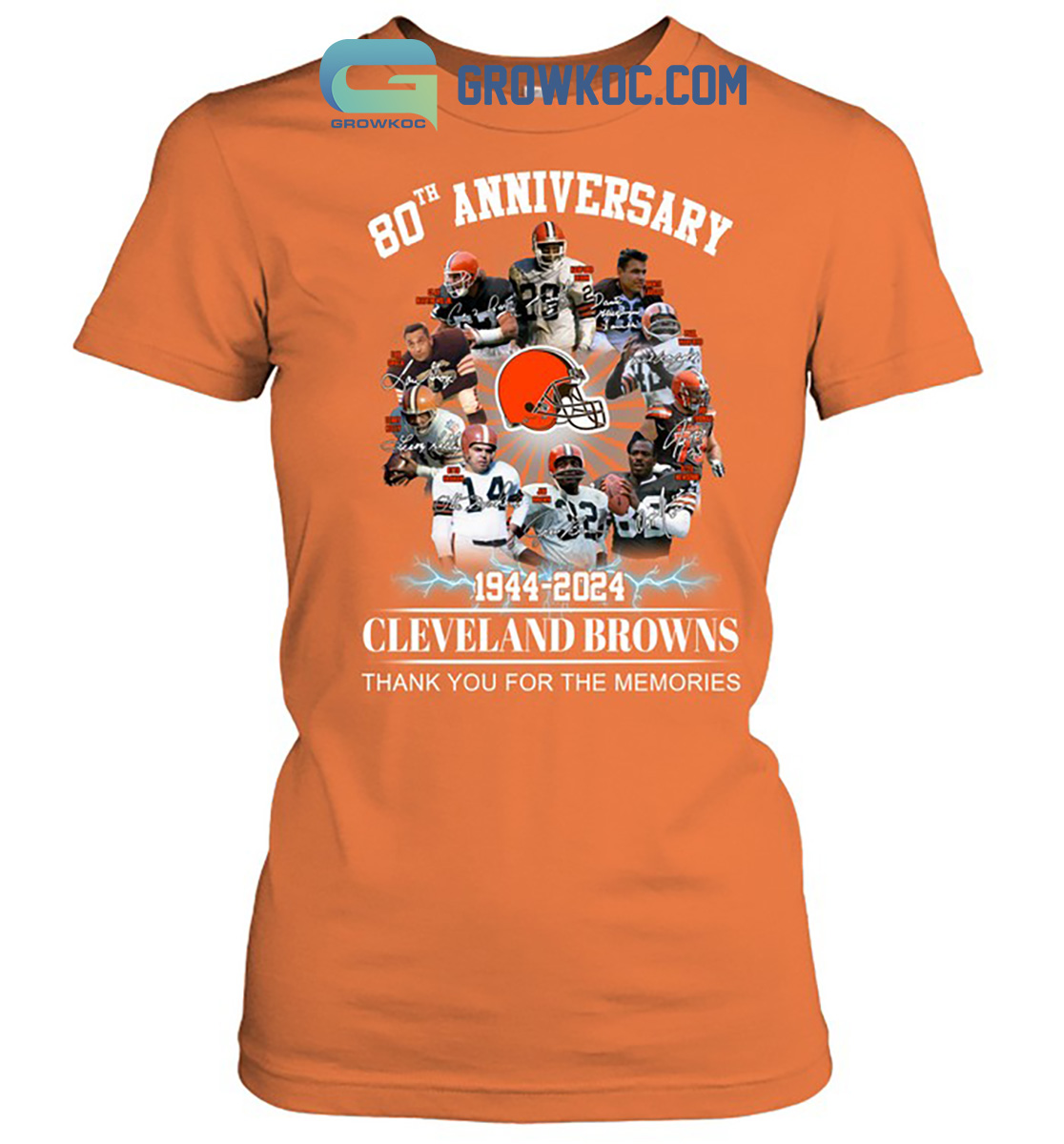 Cleveland Browns 80th Anniversary 1944 2024 Memories Shirt Hoodie Sweater -  Growkoc