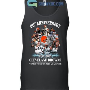 Cleveland Browns 75th Anniversary Thank You For The Memories Shirt