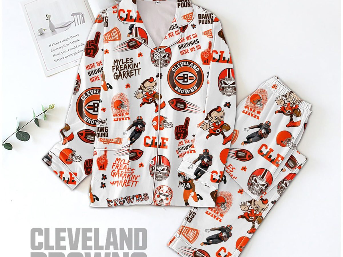 Cleveland Browns Here We Go Brownies Dawg Pound Clogs Crocs - Growkoc