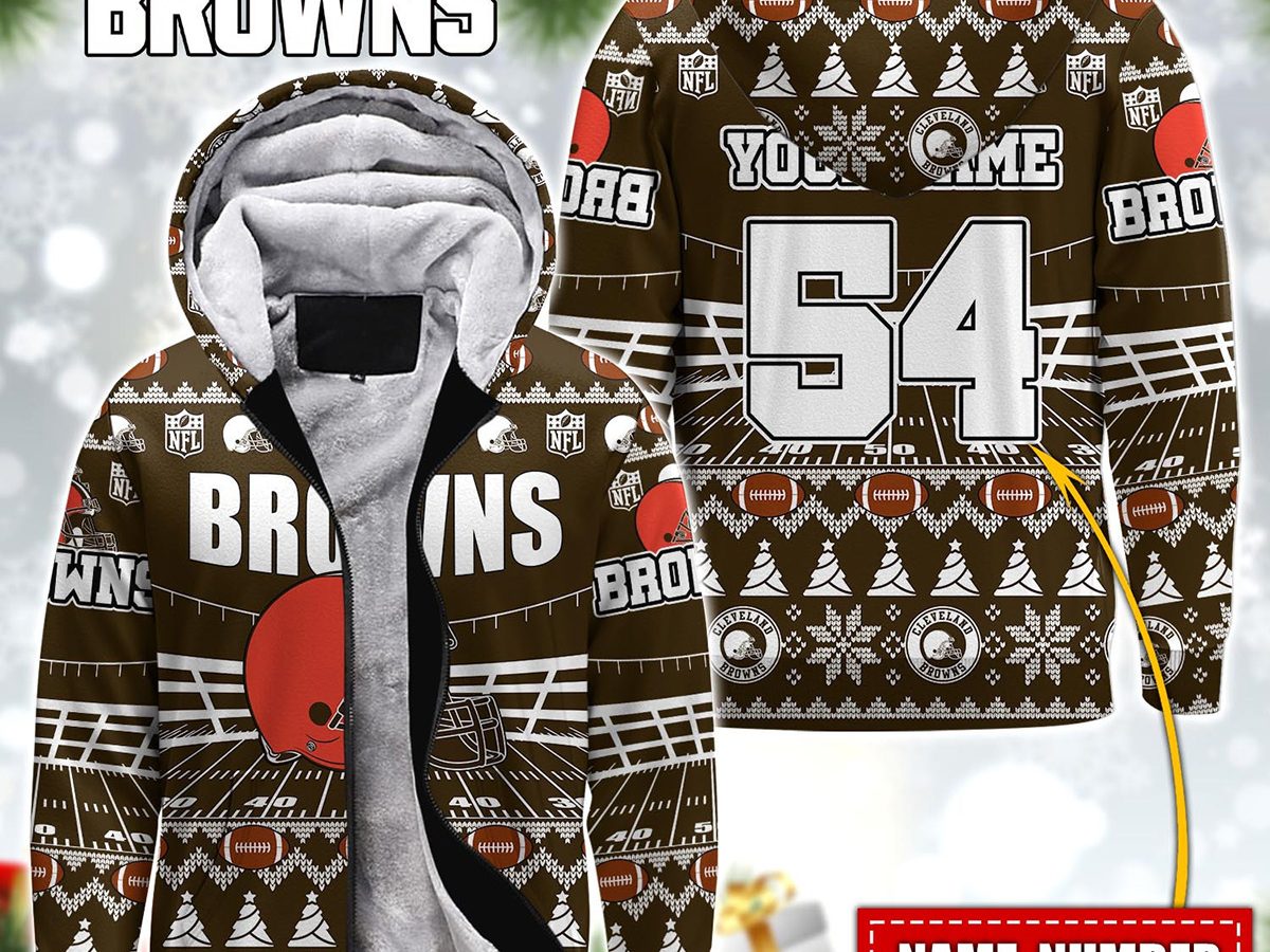 Cleveland Browns NFL Legends In History Personalized Fleece