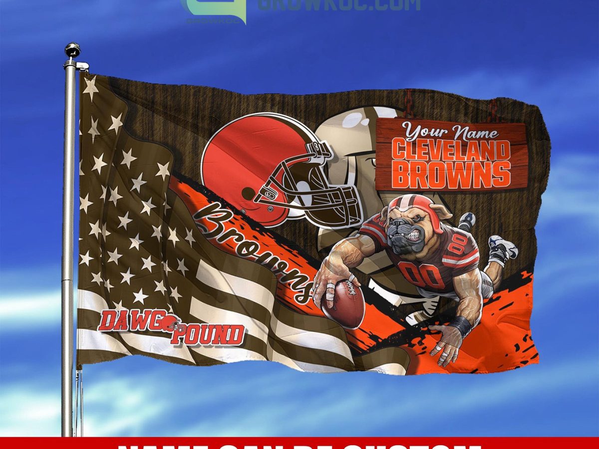 Cleveland Browns Garden Banner and Flag Stand and Garden Flag Stand Sets  for Cleveland Browns