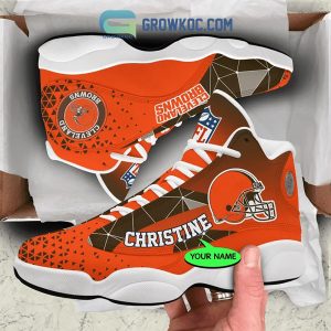 Cleveland Browns NFL Personalized Air Jordan 13 Sport Shoes