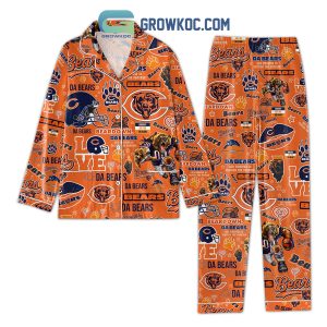 Cleveland Browns Peace Love Funny Art Design Pajamas Set