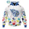 Colorado Rockies MLB Autism Awareness Hand Design Personalized Hoodie T Shirt