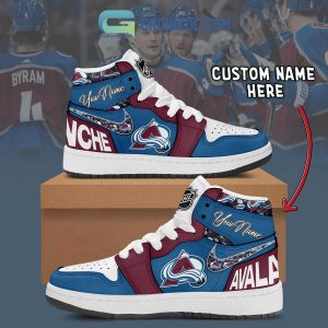 Colorado Avalanche NHL Personalized Air Jordan 1 Shoes