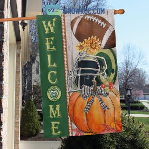 Colorado State Rams NCAA Welcome Fall Pumpkin House Garden Flag