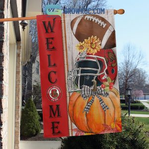 Cornell Big Red NCAA Welcome Fall Pumpkin House Garden Flag