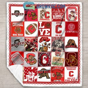 Cornell Big Red football NCAA Collection Design Fleece Blanket Quilt