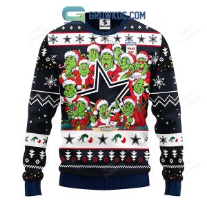 Dallas Cowboys 12 Grinch Xmas Day Christmas Ugly Sweater