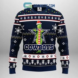 Dallas Cowboys Funny Grinch Christmas Ugly Sweater