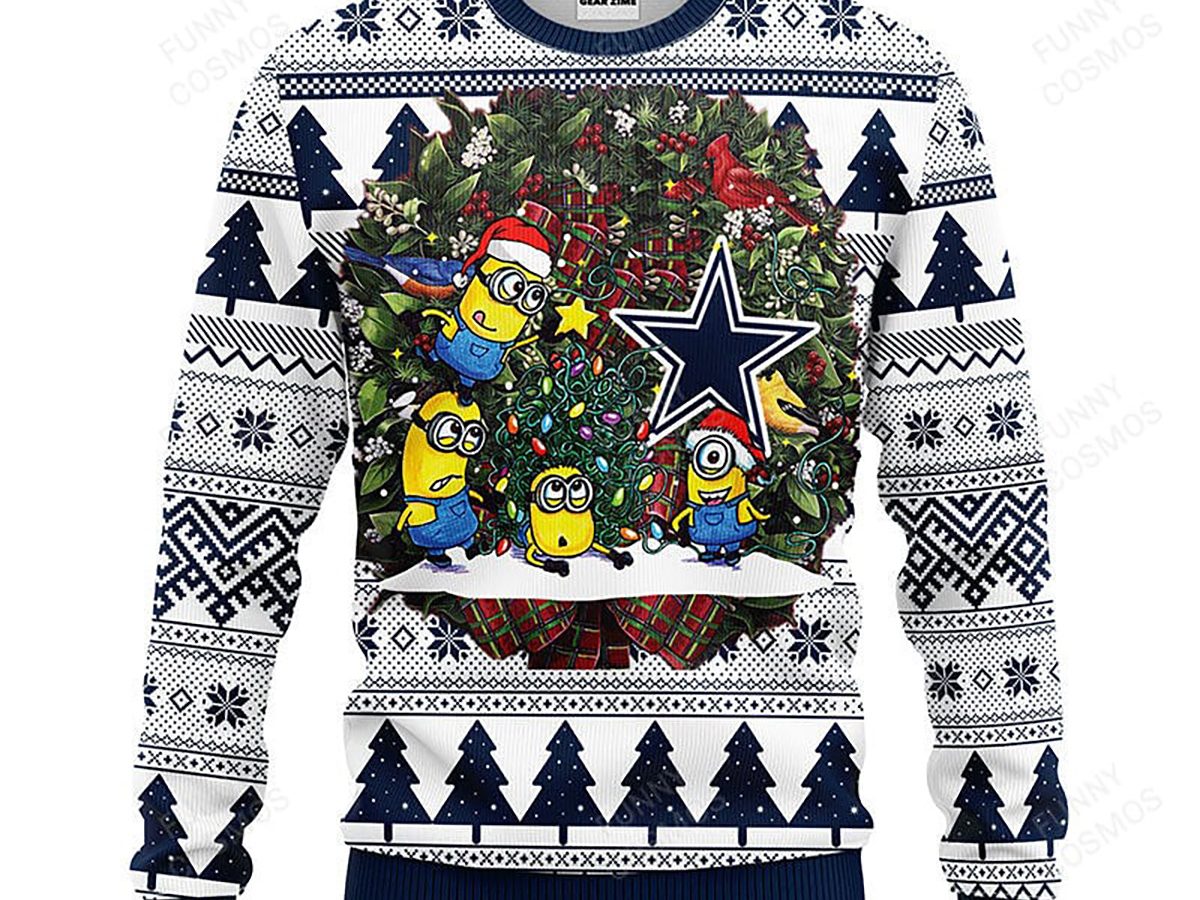 Dallas Cowboys Snoopy Dog Christmas Ugly Sweater - Growkoc