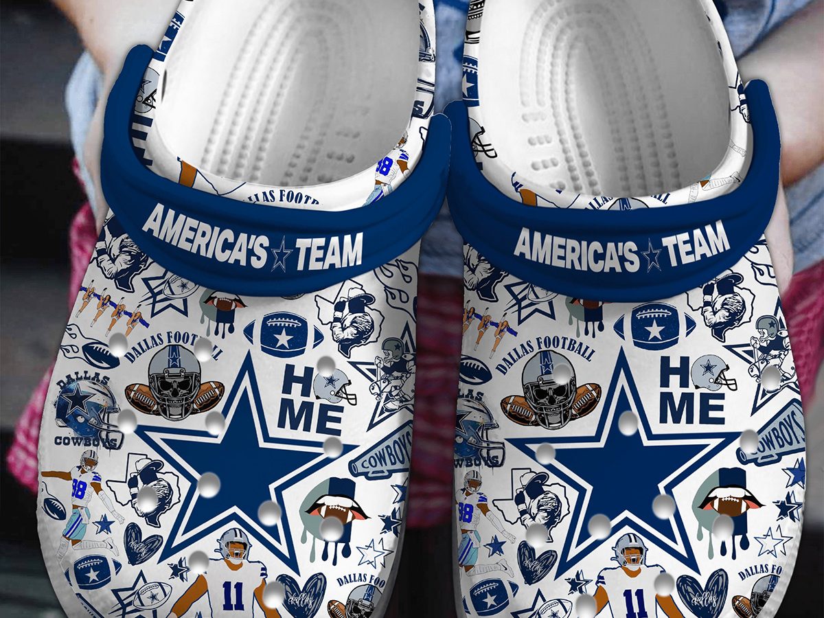 Dallas Cowboys Logo And Ball Air Force Shoes For Fans