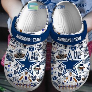 Dallas Cowboys NFL America's Team Clogs Crocs - Growkoc