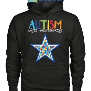 Dallas Cowboys NFL Autism Awareness Accept Understand Love Shirt