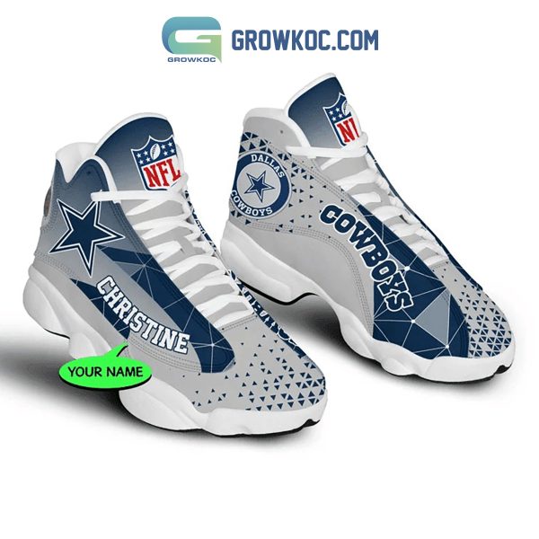 Dallas Cowboys NFL Personalized Air Jordan 13 Sport Shoes